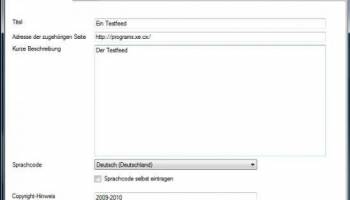 Easy Feed Editor Portable screenshot