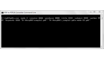VeryUtils PDF to PDF/A Converter Command Line screenshot
