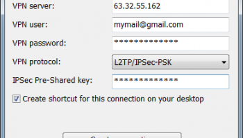 WinVPNconnector screenshot