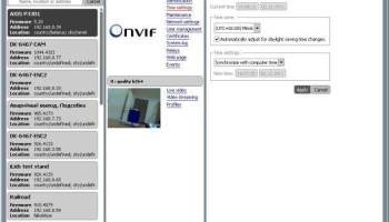 ONVIF Device Manager screenshot