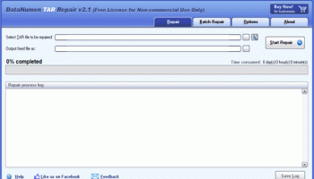 DataNumen TAR Repair screenshot