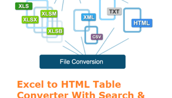 VeryUtils Excel to HTML Table Converter screenshot
