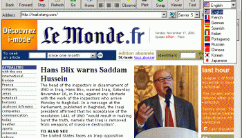 Web Translator screenshot