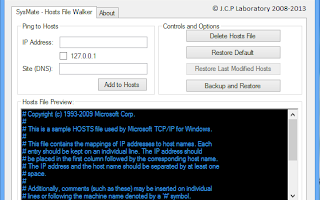 SysMate - Hosts File Walker screenshot