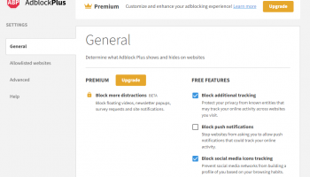 Adblock Plus for Chrome screenshot