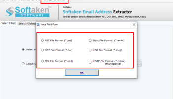 Softaken Email Address Extractor screenshot