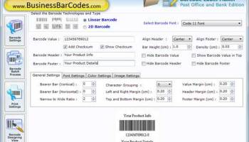 Courier Mails Barcode Maker screenshot