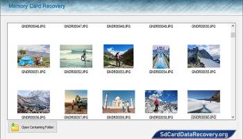 Memory Miniature Card Data Recovery screenshot