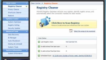 WinASO RegDefrag screenshot