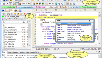PSPad editor screenshot