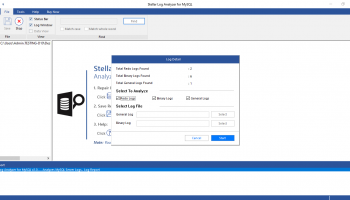 Stellar Log Analyzer for MySQL screenshot