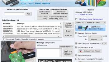 Bulk Text Messaging Software screenshot