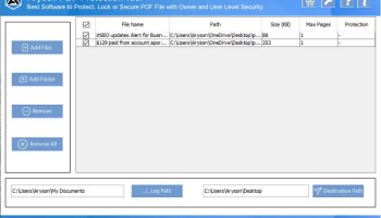 PDF Encryption Tool screenshot