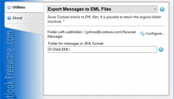 Export Messages to EML Files screenshot
