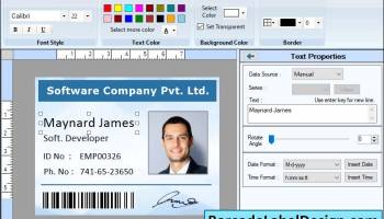 ID Card Designer Software screenshot