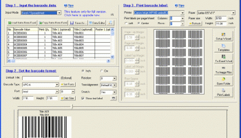 EasierSoft Free Barcode Generator screenshot