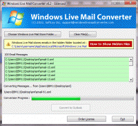 Windows Live Messages Converter screenshot