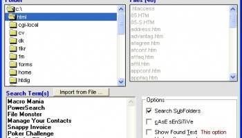 PowerSearch screenshot