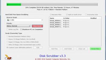 Hard Disk Scrubber screenshot