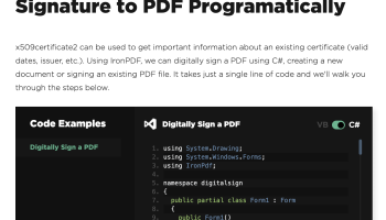 x509certificate2 Add Digital Signature screenshot