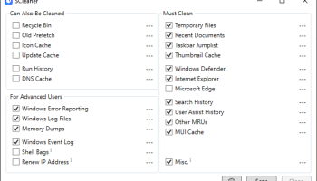 SCleaner screenshot