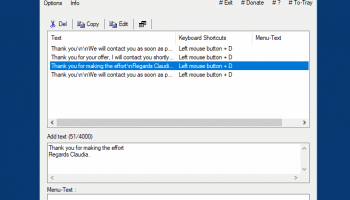 QuickTextPaste screenshot