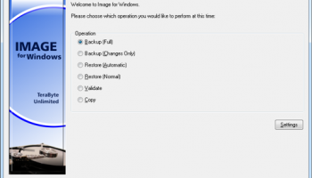 Image for Windows with IFD CUI screenshot