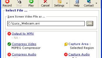 Webcam and Screen Recorder screenshot
