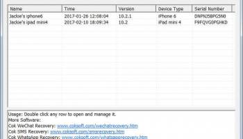Cok Free iTunes Backup Extractor screenshot