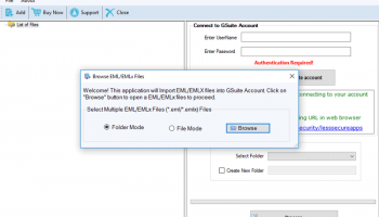 Softaken EML to G Suite Wizard screenshot