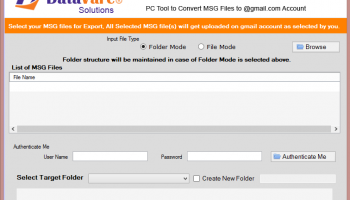 Datavare MSG to Gmail Converter Software screenshot