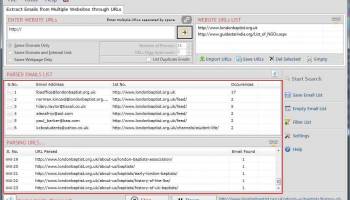 Website Email Extractor screenshot