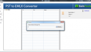 GainTools PST to EMLX Converter screenshot