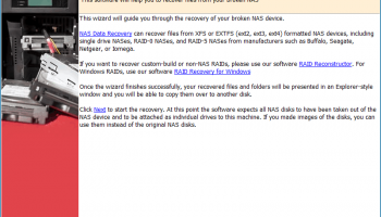 NAS Data Recovery screenshot