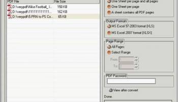 PDF to Excel Converter screenshot