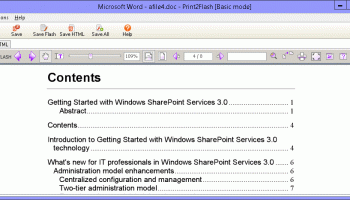 Print2Flash screenshot