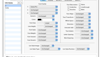 Simple CSS screenshot