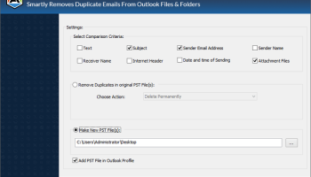 Aryson Outlook Duplicates Remover screenshot