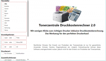 Druckkostenrechner screenshot