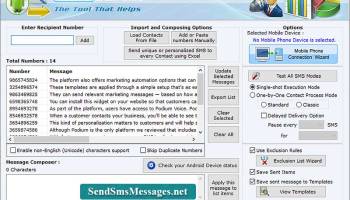 Bulk SMS Software For Android Mobile screenshot