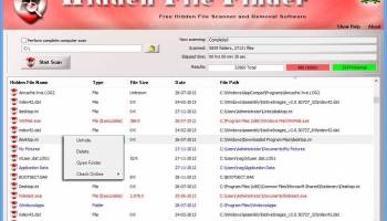 Hidden File Finder screenshot