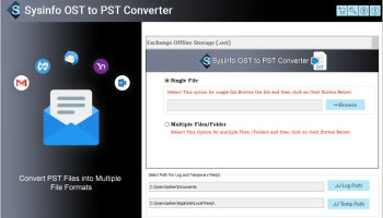 OST to PST Conversion Tool screenshot