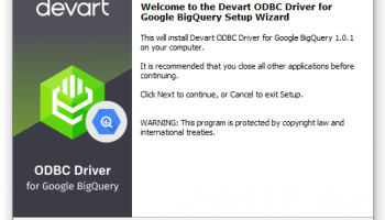 Google BigQuery ODBC Driver by Devart screenshot