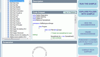 Bytescout Spreadsheet SDK screenshot