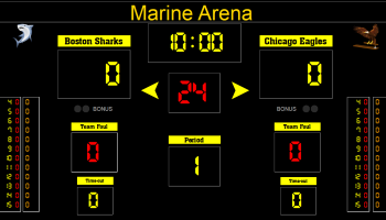 Eguasoft Basketball Scoreboard screenshot
