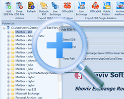 Exchange Recovery Database 2013 screenshot
