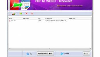 Flash Brochure Free PDF to Word screenshot