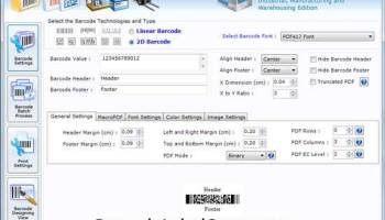 Barcode Label Creator for Manufacturing screenshot