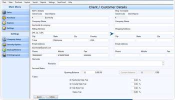 Business Purchase Order Accounting screenshot