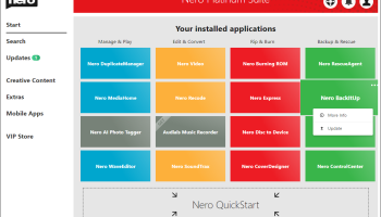 Nero Platinum Suite screenshot